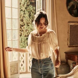 Dôen Frances top in Alabaster